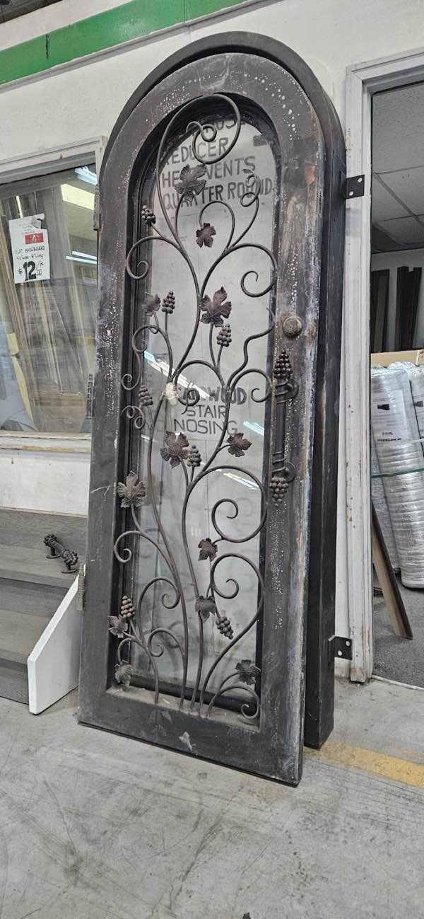 Decorative iron door available at Calgary Liquidator